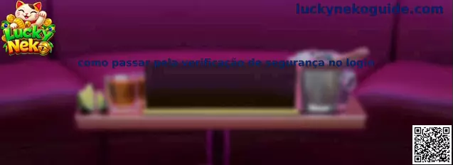 Verificação de segurança no login Lucky Neko